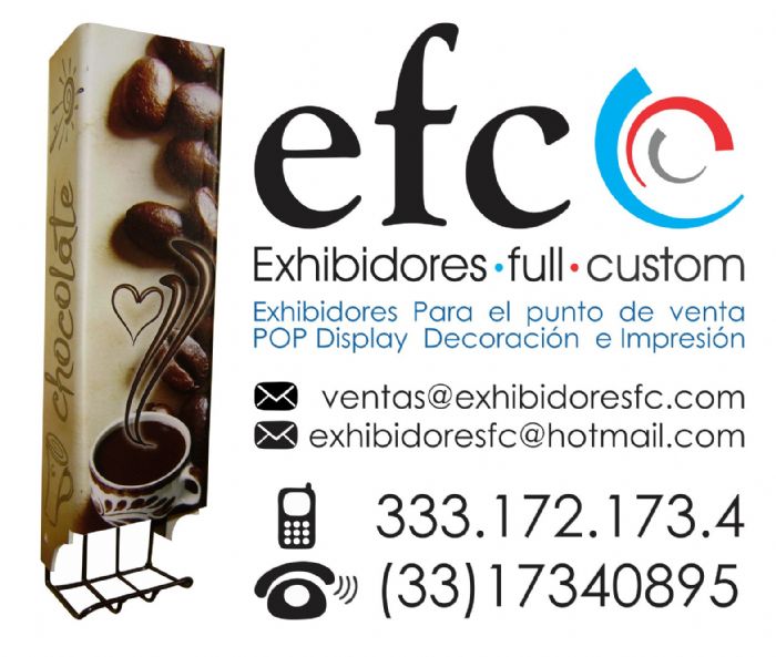 exhibidores metálicos para el punto de venta